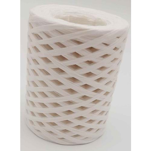 Çanta Aksesuar Yeni İthal Rafya İp 100 gr Beyaz (G14)