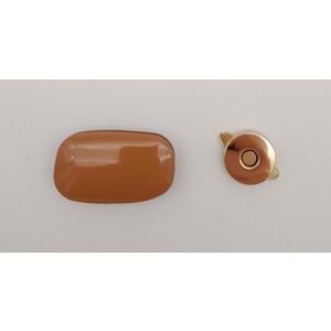 Çanta Aksesuar Taba Renkli Light Gold Mıknatıslı Kilit