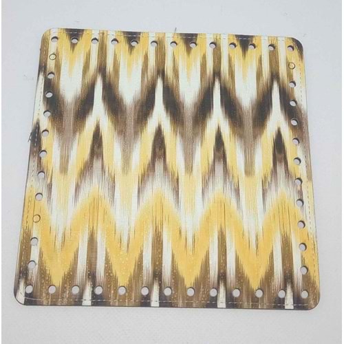 Çanta Aksesuar 20 Cm Desenli Kare Plaka, Taban