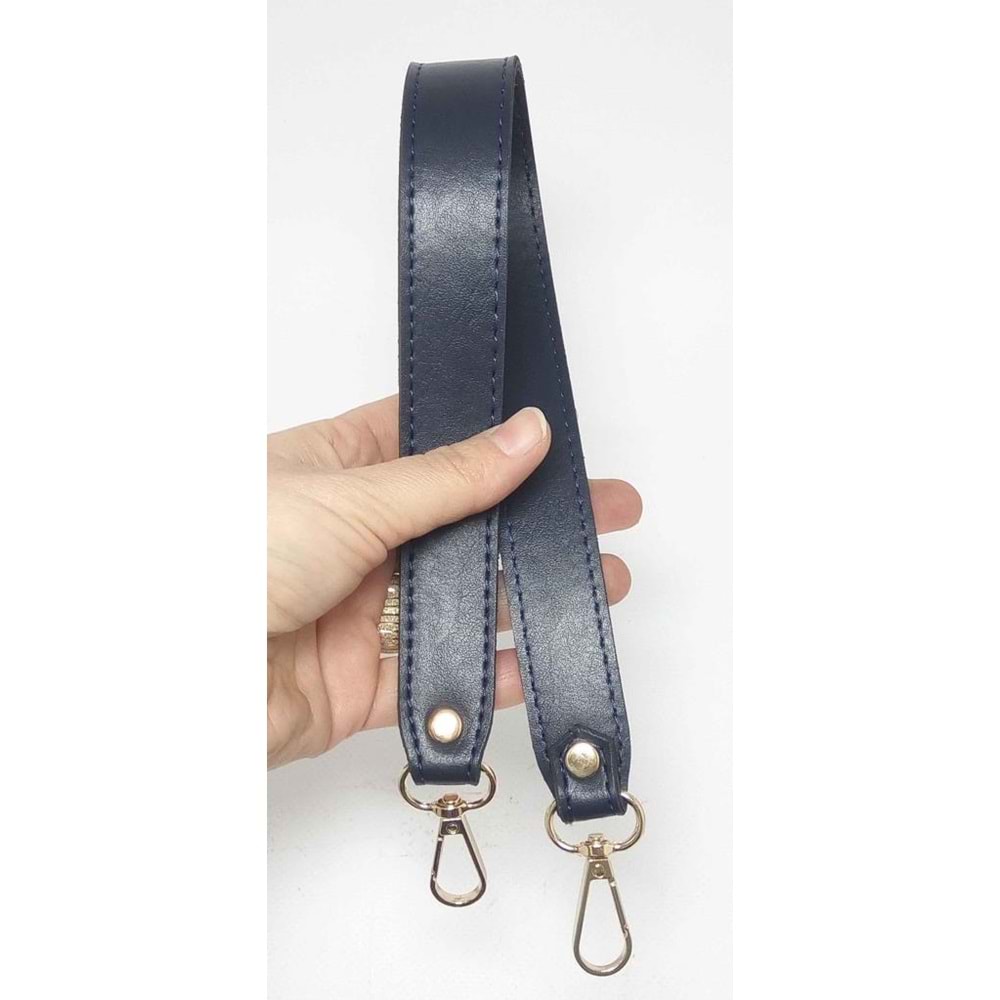 Çanta Aksesuar Lacivert Renk 42X2.5 Cm Kancalı Sap
