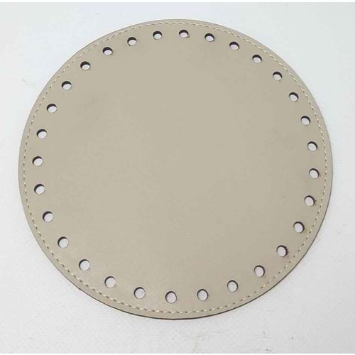 Çanta Aksesuar Açık Vizon Renk 16 Cm Yuvarlak Taban Plaka