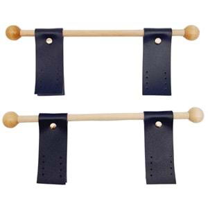 Çanta Aksesuar Suni Derili Ahşap Çanta Sapı Lacivert Renk