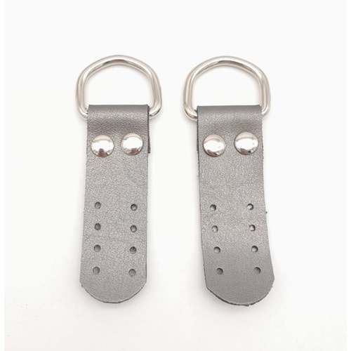 Çanta Aksesuar Parlak Gri Tek Kat Suni Deri Sapucu Böce Gümüş Metalli