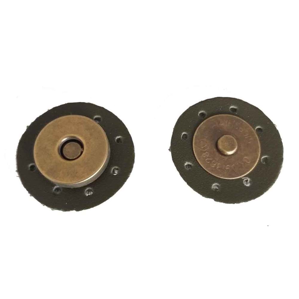 Çanta Aksesuar Suni Derili Mıknatıs Yeşil