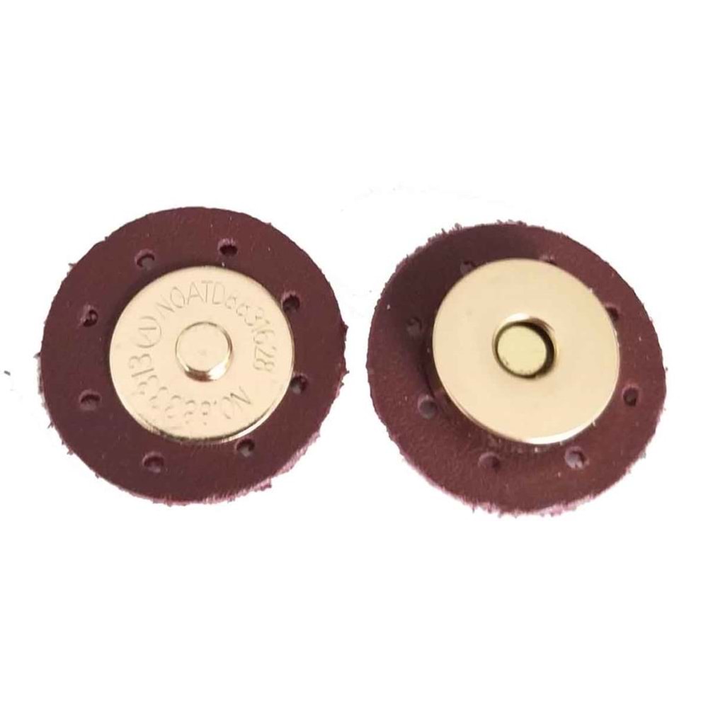 Çanta Aksesuar Suni Derili Mıknatıs Bordo