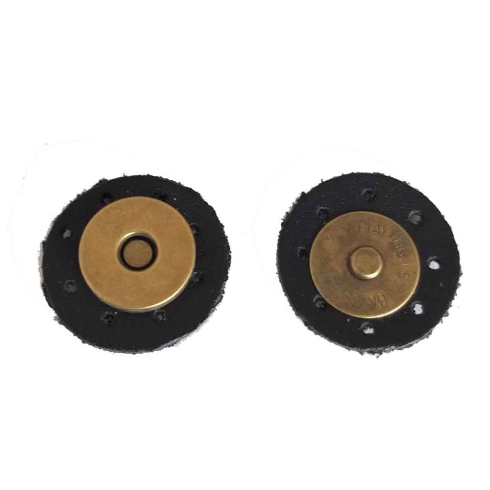 Çanta Aksesuar Suni Derili Mıknatıs Siyah