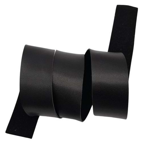 Çanta Aksesuar 4 cm Şerit Suni Deri Siyah Renk 1 metre