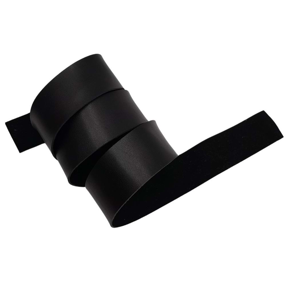 Çanta Aksesuar 4 cm Şerit Suni Deri Siyah Renk 1 metre