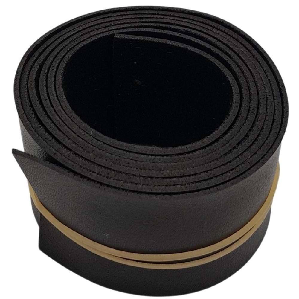 Çanta Aksesuar 4 cm Şerit Suni Deri Siyah Renk 1 metre