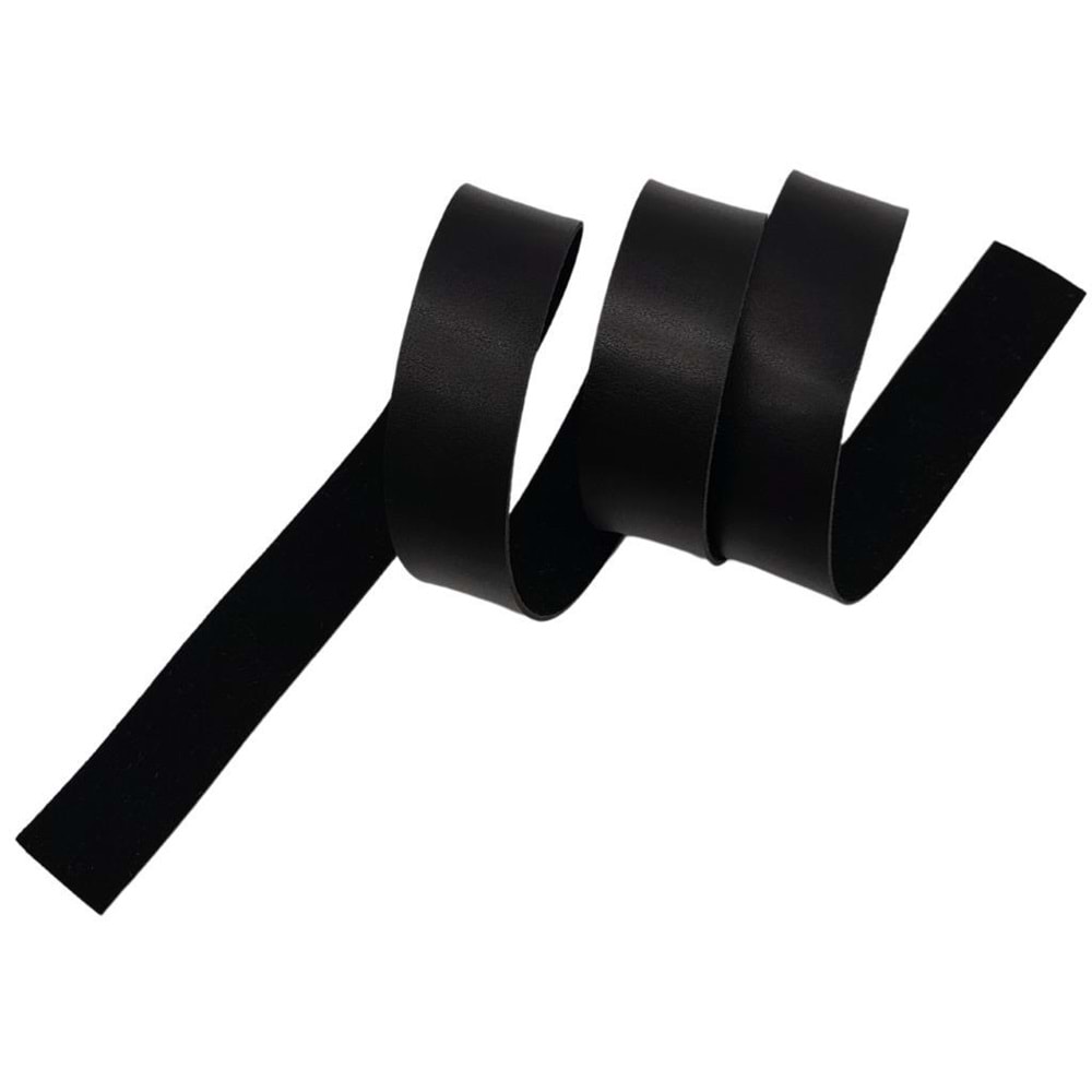 Çanta Aksesuar 3 cm Şerit Suni Deri Siyah Renk 1 metre