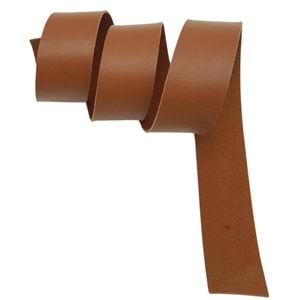 Çanta Aksesuar 4 cm Şerit Suni Deri Taba Renk 1 metre