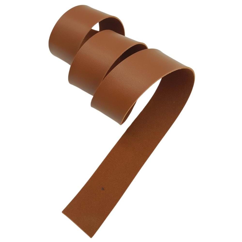Çanta Aksesuar 4 cm Şerit Suni Deri Taba Renk 1 metre
