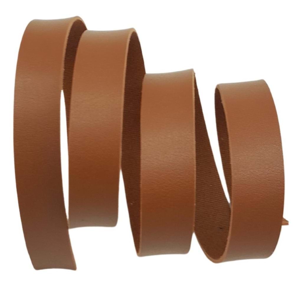 Çanta Aksesuar 2 cm Şerit Suni Deri Taba Renk 1 metre