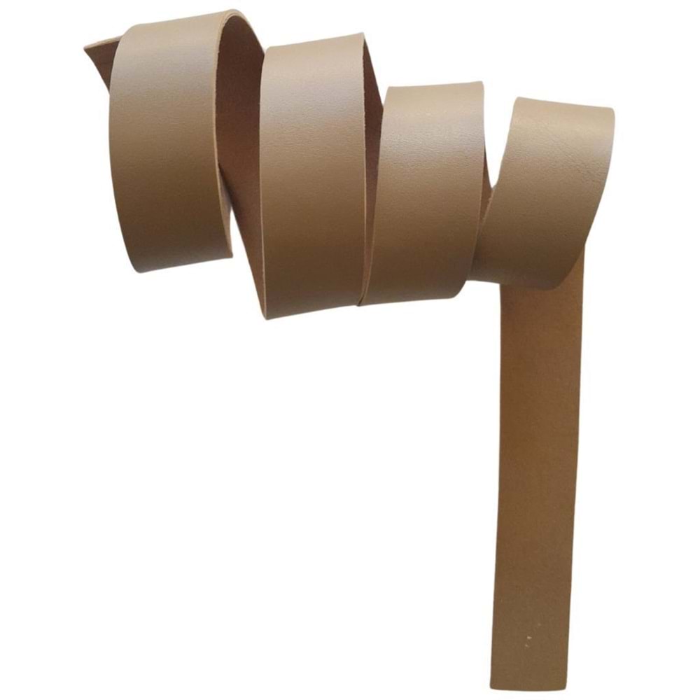 Çanta Aksesuar 3 cm Şerit Suni Deri Vizon Renk 1 metre