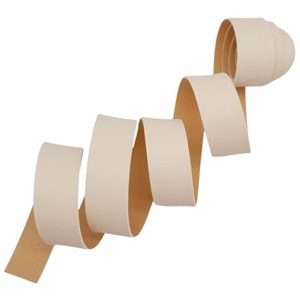 Çanta Aksesuar 3 cm Şerit Suni Deri Krem Renk 1 metre