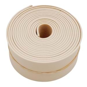 Çanta Aksesuar 3 cm Şerit Suni Deri Krem Renk 1 metre