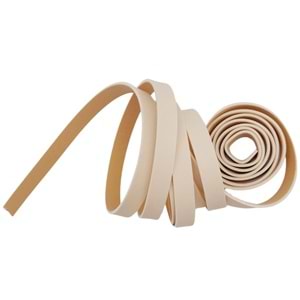 Çanta Aksesuar 1 cm Şerit Suni Deri Krem Renk 1 metre