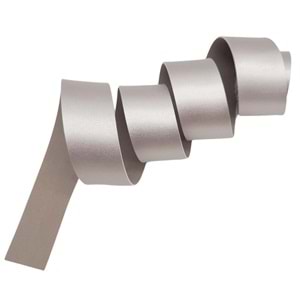 Çanta Aksesuar 4 cm Şerit Suni Deri Gümüş Renk 1 metre