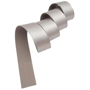 Çanta Aksesuar 4 cm Şerit Suni Deri Gümüş Renk 1 metre