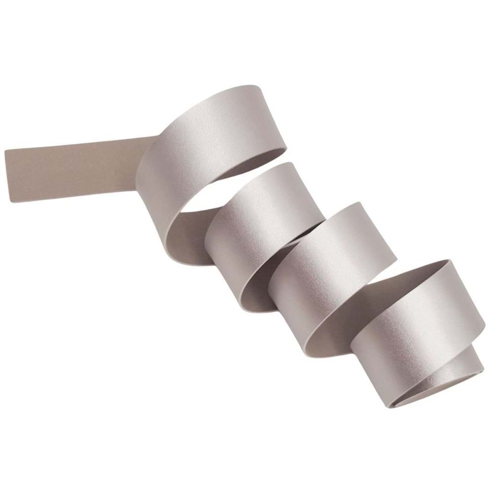 Çanta Aksesuar 4 cm Şerit Suni Deri Gümüş Renk 1 metre