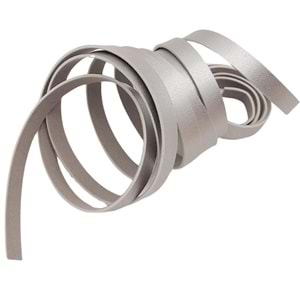 Çanta Aksesuar 1 cm Şerit Suni Deri Gümüş Renk 1 metre