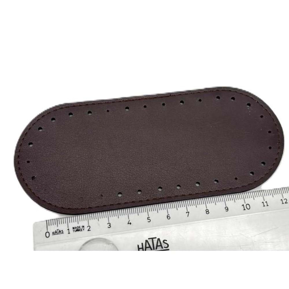 Çanta Aksesuar Koyu Kahve Renk 14x6 Cm Oval Çanta Tabanı Telefon Çantası Tabanı