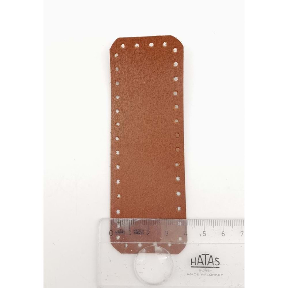 Çanta Aksesuar Suni Deri Taba Renk 12X4 cm Dikdörtgen Çanta Tabanı