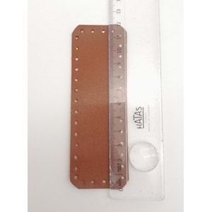 Çanta Aksesuar Suni Deri Taba Renk 12X4 cm Dikdörtgen Çanta Tabanı