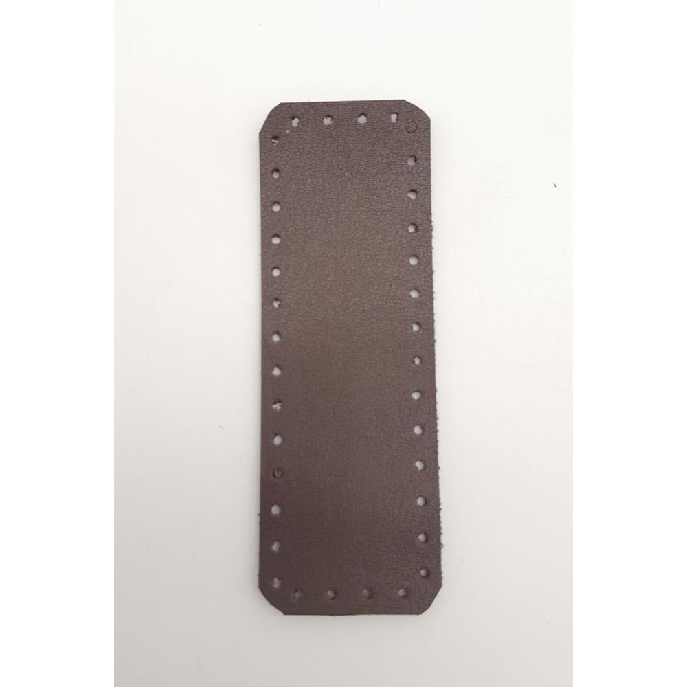 Çanta Aksesuar Suni Deri Kahverengi 12X4 cm Dikdörtgen Çanta Tabanı