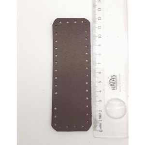 Çanta Aksesuar Suni Deri Kahverengi 12X4 cm Dikdörtgen Çanta Tabanı