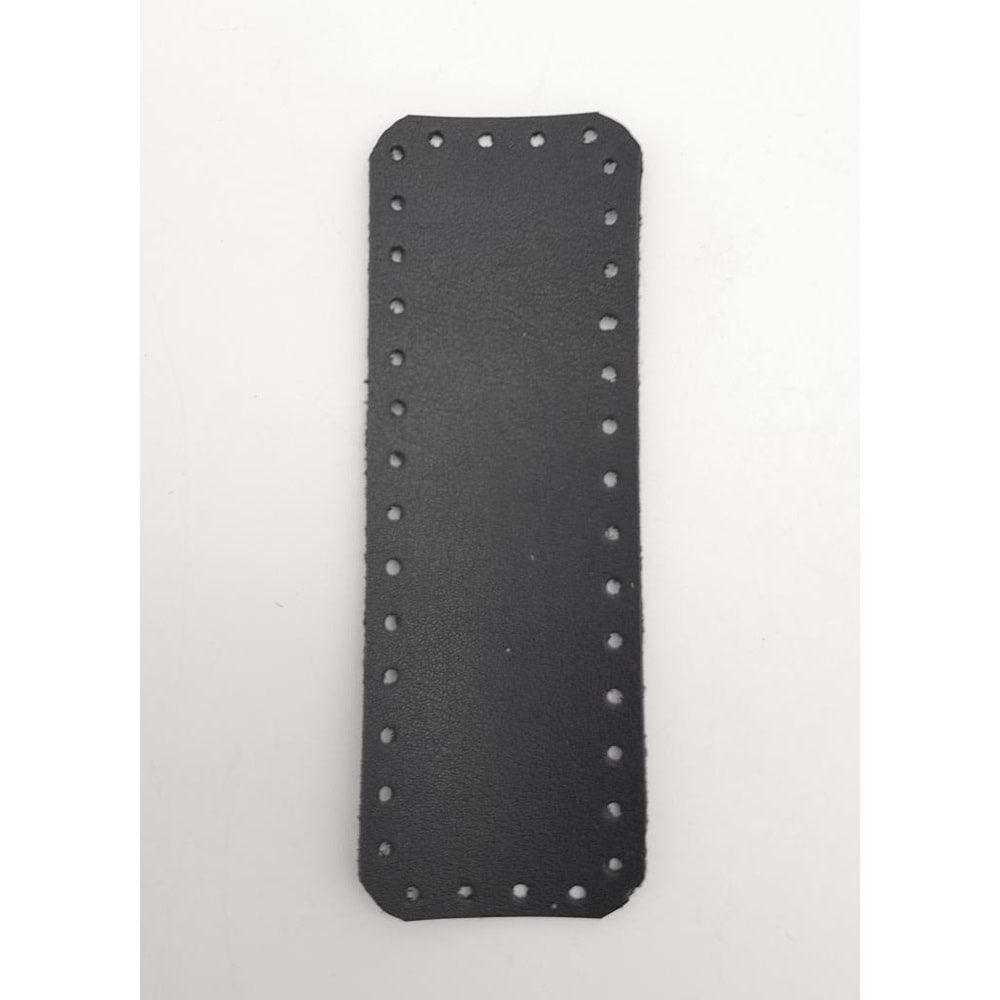 Çanta Aksesuar Suni Deri Siyah Renk 12X4 cm Dikdörtgen Çanta Tabanı