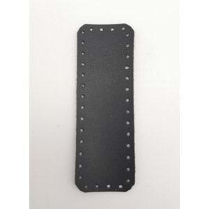 Çanta Aksesuar Suni Deri Siyah Renk 12X4 cm Dikdörtgen Çanta Tabanı