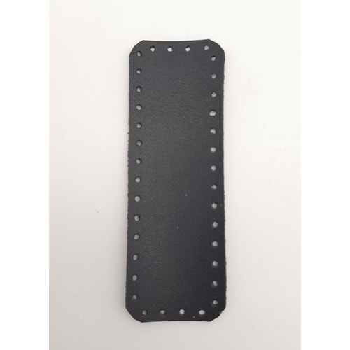 Çanta Aksesuar Suni Deri Siyah Renk 12X4 cm Dikdörtgen Çanta Tabanı