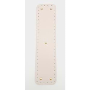 Çanta Aksesuar Suni Deri Krem Renk 40x10 cm Dikdörtgen Çanta Tabanı Light Gold Aparatlı