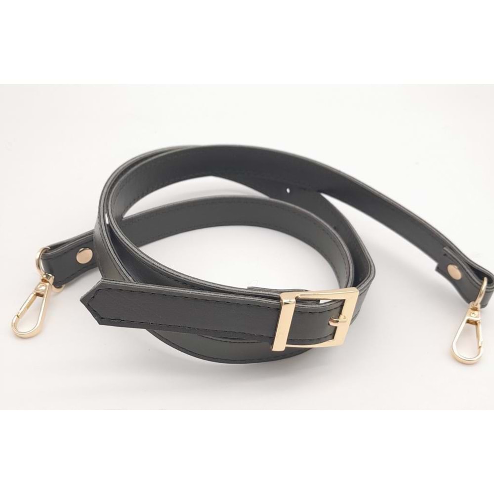 Çanta Aksesuar 120X2 Cm Suni Deri Light Gold Tokalı Haki Renk Çanta Sapı