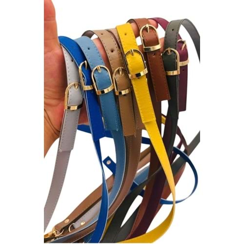 Çanta Aksesuar 120x1.5 cm Tokalı Çanta Sapı Slim Model Renk Seçenekli Light Gold Metalli 2