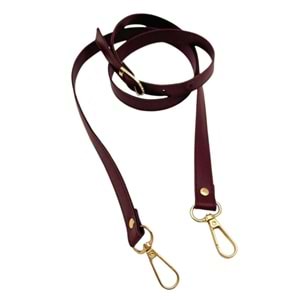 Çanta Aksesuar 120x1.5 cm Tokalı Çanta Sapı Slim Model Renk Seçenekli Light Gold Metalli 2