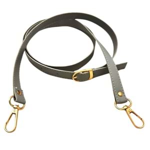 Çanta Aksesuar 120x1.5 cm Tokalı Çanta Sapı Slim Model Renk Seçenekli Light Gold Metalli 2