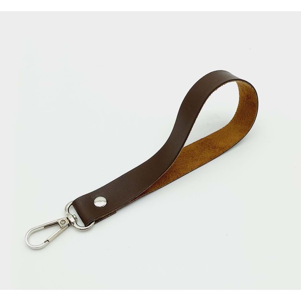 Çanta Aksesuar Tek Kat Suni Deri Kahverengi Elcik Gümüş Metal