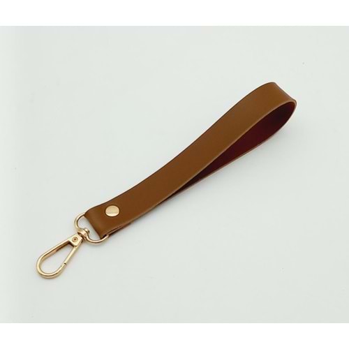 Çanta Aksesuar Tek Kat Suni Deri Taba Renk Elcik Light Gold Metal