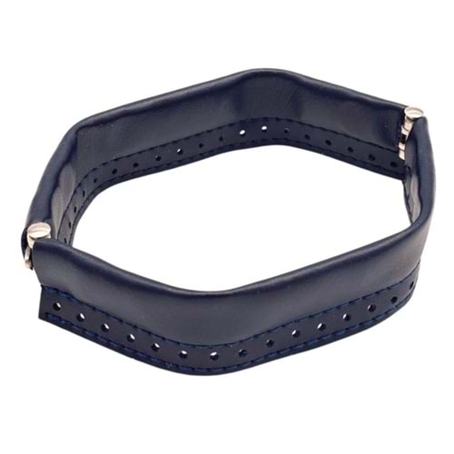 Çanta Aksesuar Lacivert Renk Derili Metal Çanta Ağzı 18 Cm