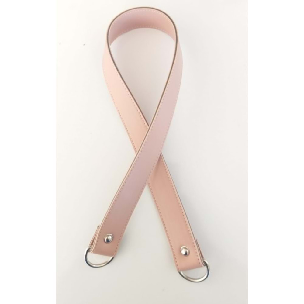 Çanta Aksesuar 67X3 Cm Pudra Renk Suni Deri Çanta Sapı