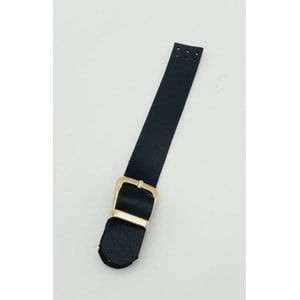 Çanta Aksesuar Tek Kat 18 Cm Suni Deri Siyah Kapak Light Gold Metal