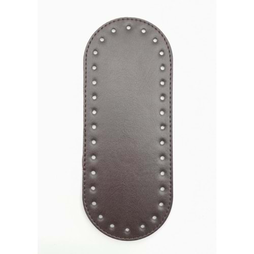 Çanta Aksesuar Suni Deri Kahverengi 20X8 cm Oval Çanta Tabanı