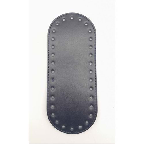 Çanta Aksesuar Suni Deri Lacivert 20X8 cm Oval Çanta Tabanı