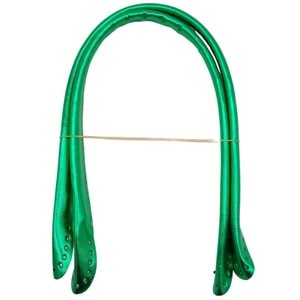 Çanta Aksesuar Parlak Rugan Deri Pelikan Model Çanta Sapı Yeşil Renk