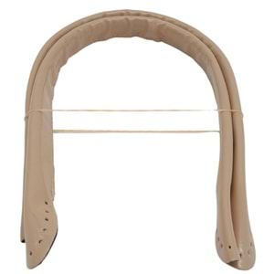 Çanta Aksesuar Parlak Rugan Deri Pelikan Model Çanta Sapı Bej Renk