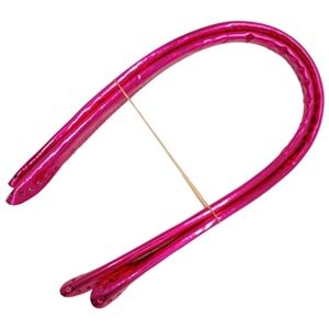 Çanta Aksesuar Parlak Rugan Deri Pelikan Model Çanta Sapı Fuşya Renk