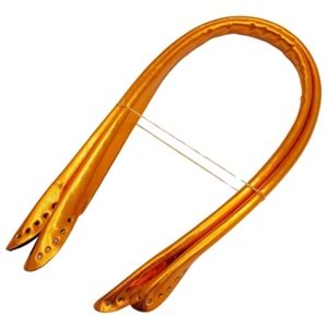 Çanta Aksesuar Parlak Rugan Deri Pelikan Model Çanta Sapı Turuncu Renk