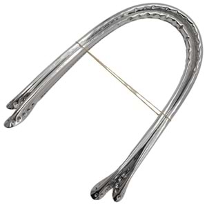 Çanta Aksesuar Parlak Rugan Deri Pelikan Model Çanta Sapı Gri Renk